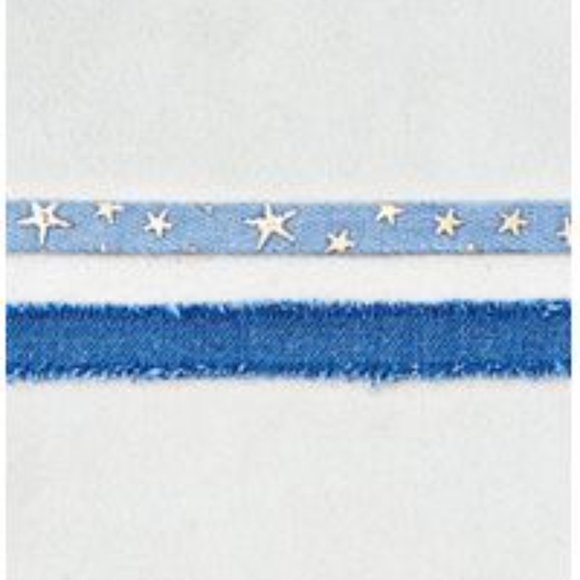 LAST CHANCE! NEW American Eagle Choker Set/2 Denim - Picture 2 of 4